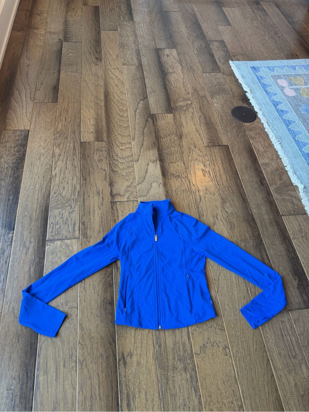 Athleta Electric Blue Full-Zip Jacket